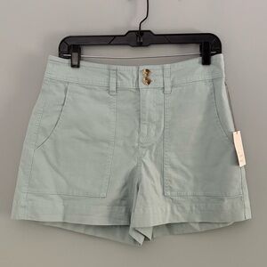 NWT A New Day Mint Green High-Rise Stretch Utility Shorts Size 8